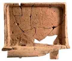 Decorative features of the temple-like structure are remarkably similar to ornamental features on another structure unearthed at a town nearby