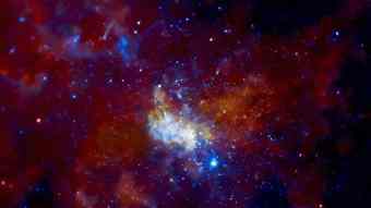 An image released by NASA Jan. 5, 2010, shows Sagittarius A, the super-massive black hole at the center of the Milky Way Galaxy made from data provided by the Chandra X-ray Observatory