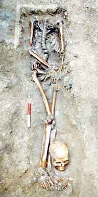 The remains of a beheaded man in York