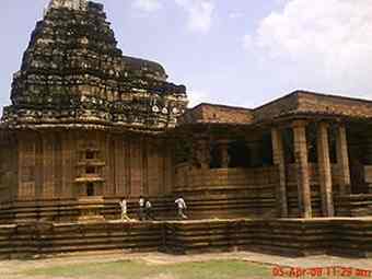 Ramappa Temple also known as the Ramalingeswara temple, is located 77 km from Warangal, the ancient capital of the Kakatiya dynasty, 157 km from Hyderabad in the state of Andhra Pradesh in southern India. It lies in a valley at Palampet village of Venkatapur Mandal, in erstwhile Mulug Taluq of Warangal district, a tiny village long past its days of glory in the 13th and 14th centuries