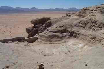 On the west side of the mountain a modern cement dam has been built over the old Nabataean stone dam.