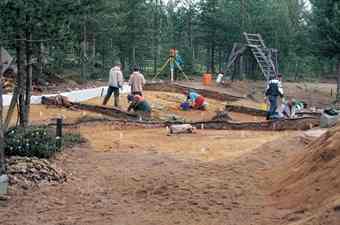 Archaeologists excavate the remains of a 3,500-year-old house north of Oulu, Finland, to learn how Neolithic people adapted to a rapidly changing landscape. 