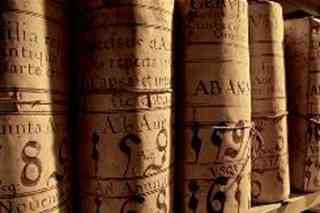 At the Vatican Secret Archives, "the shelves look like any library," but, says Belgian publisher Paul Van den Heuvel, "then you see the dates."