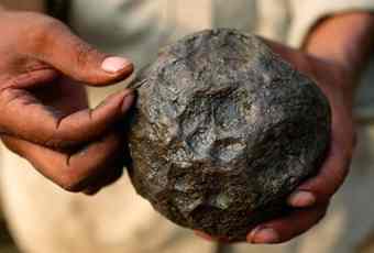 A centuries-old latex ball made by the Olmec in what is now Mexico 