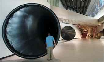 “Widow,” an installation by Anish Kapoor at the Maxxi, Rome’s new national museum for contemporary art.