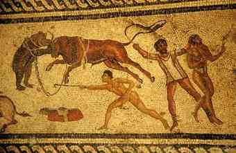 Roman mosaic, Jamahiriya museum