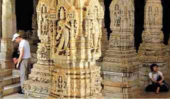 The Ranakpur Jain temple in Rajasthan
