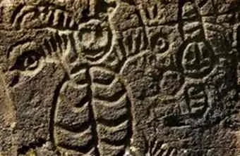 Petroglyphs displayed in Columbia Hills State Park