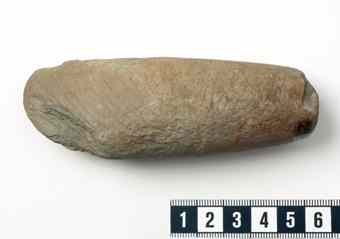 A "thunderstone" found in a Viking grave