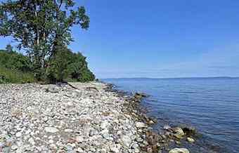 Lake Baikal as seen on 15 Jul 2009 in Bailalsk, in southern Russia