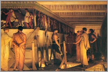Pheidias showing the Frieze of the Parthenon to his friends [Lawrence 1869]