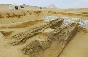 The excavated portion of the newly discovered 140 metre causeway.