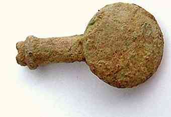 A copper alloy tag found on the site