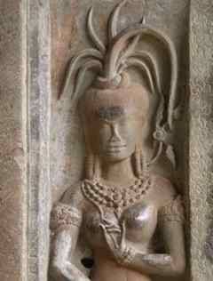 Bas relief of Apsara dancer [detail]