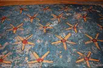 The ceiling of TT223 is decorated with several astrological scenes, including a depiction of the sky goddess, Nut. - Image courtesy the SCA