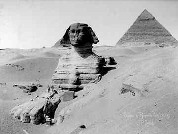 The Sphinx in the early 1900's .