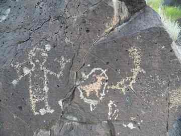 petroglyphs in Nine Mile Canyon, Utah, were damaged by multiple gunshots.