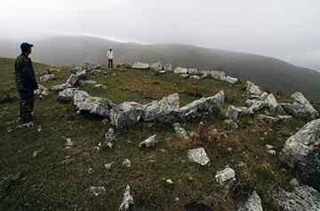 A site of excavations located in the mountains south of Kislovodsk, pictured in 2009