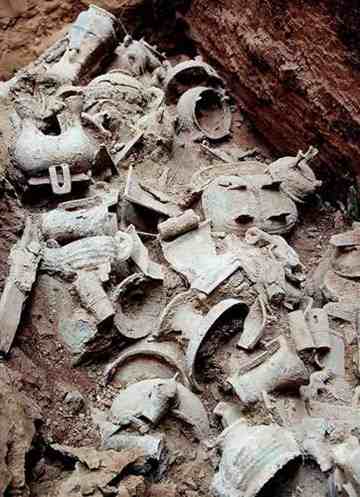 A corner of the Yin Ruins is seen in Anyang, Central China's Henan province. 