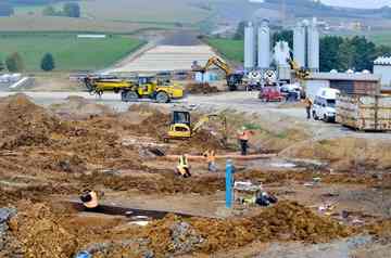An excavation of a Linear Pottery village in Bavaria