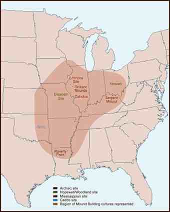 Mound Sites throughout the United States.