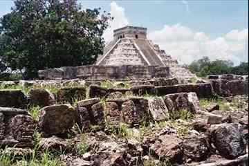 The ancient Maya city of Chichen Itza, with the main pyramid, El Castillo, in the background, in this June 2006 photo in Mexico.