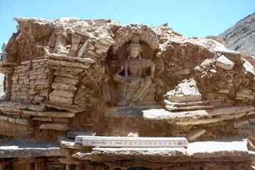 One of the many Buddhist statues found at the Mes Aynak site in Kabul, Afghanistan