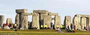 Heavy: Some of the larger stones used to build Stonehenge weigh as much as four tons.