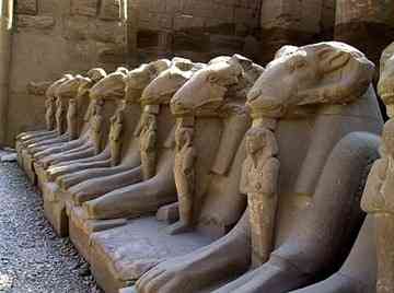The Avenue of the Sphinxes links Karnak Temple and Luxor in Egypt and is believed to have been visited by Cleopatra.