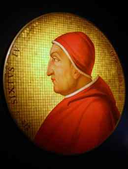 A portrait of Pope Sixtus IV by Raffaele Capo. CRAIG LITTEN - AP