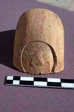 Palmyra: Amphora stamp from Rhodos, 3rd cent. BC