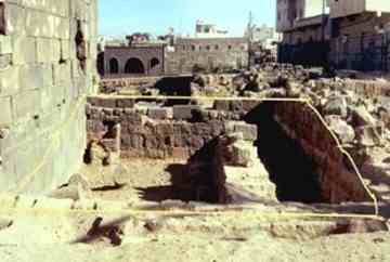 The remains of the 5th Century Basilica Church, Daraa province, Syria.