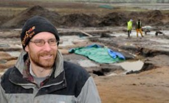 Graham Bruce, of On-Site Archaeology, at a dig near near the Grimston Bar Park&Ride. The firm has been nominated for the Rescue Dig Of The Year award for work at All Saints’ Church, 