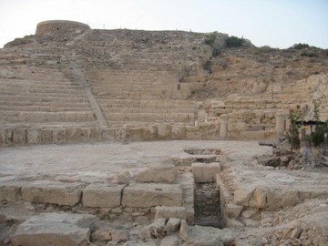 The Hellenistic theatre at Nea Paphos, Cyprus.