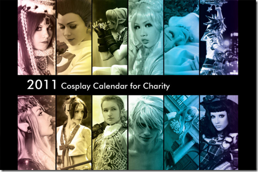 2011 cosplay calendar for charity
