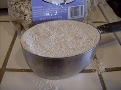 home made oat flour using a food processor
