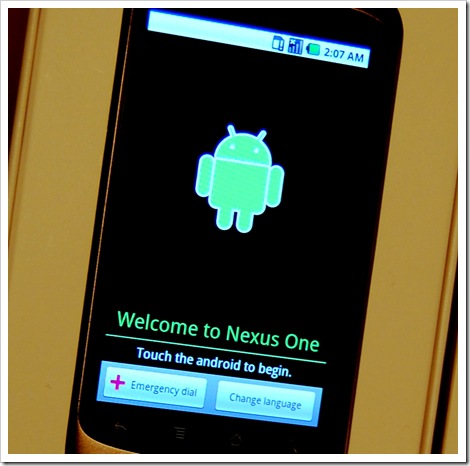 Android 2.1 Startbildschirm
