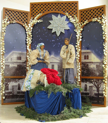 Nativity scene at the Ateneo Church of the Gesù
