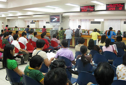 taxpayers' lounge at the Quezon City Hall