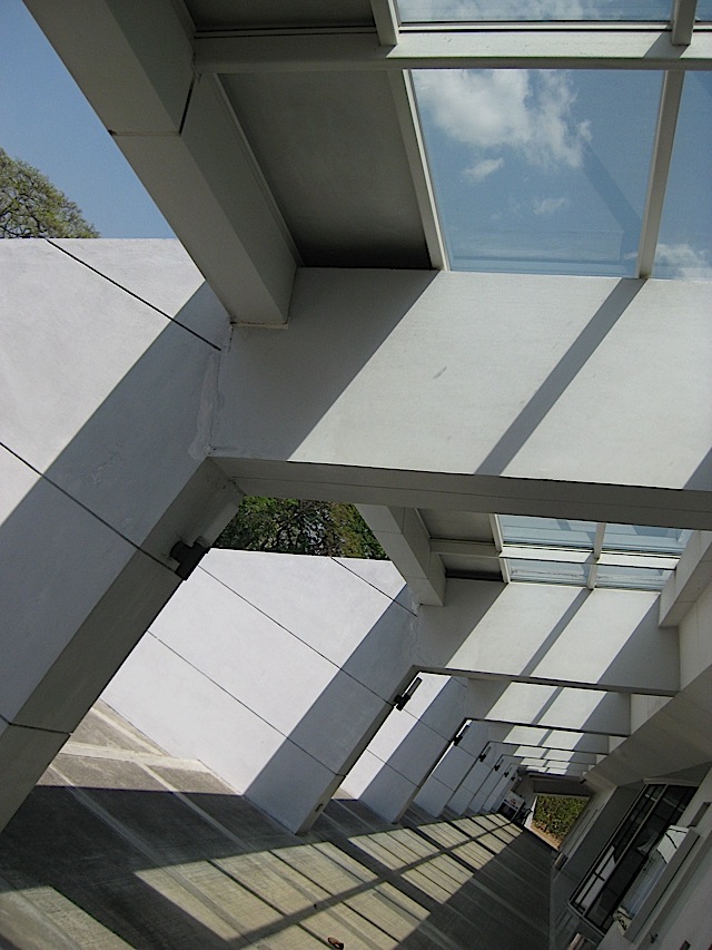 the Ateneo Church of the Gesù's entrance corridor with skylights