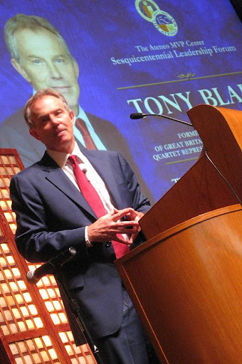 Tony Blair at the Ateneo MVP Center Leadership Forum