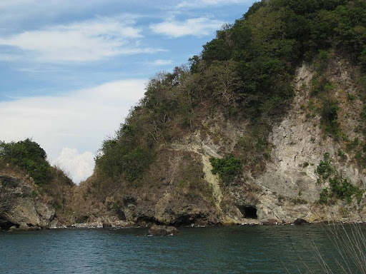 entrance to small cave on Corregidor Island