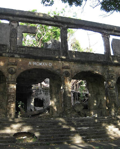 Fort Mills Post Headquarters and Chapel ruins in Corregidor Island