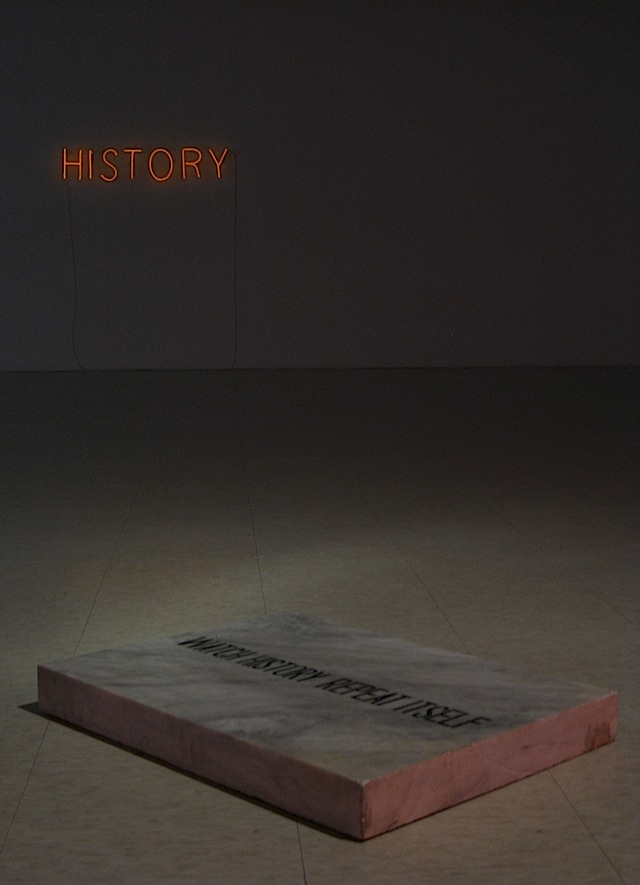 Watch History Repeat Itself art installation by Kiri Dalena at the Ateneo Art Gallery
