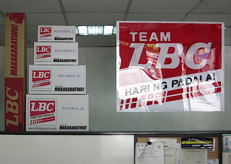 LBC boxes and sign