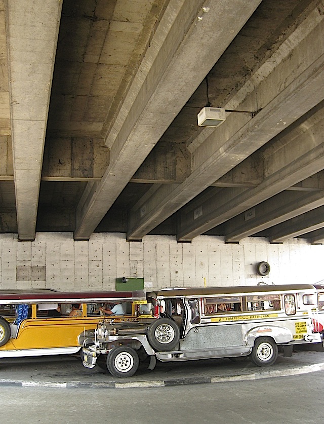underneath the Katipunan Avenue flyover