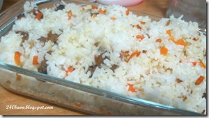 carrots and balsamic beef fried rice, by 240baon