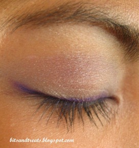 purple and blue eotd with nichido purple eye liner, by bitsandtreats