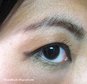 EOTD using maybelline gel eyeliner in brown, by bitsandtreats