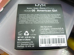 NYX American girl grinding blush